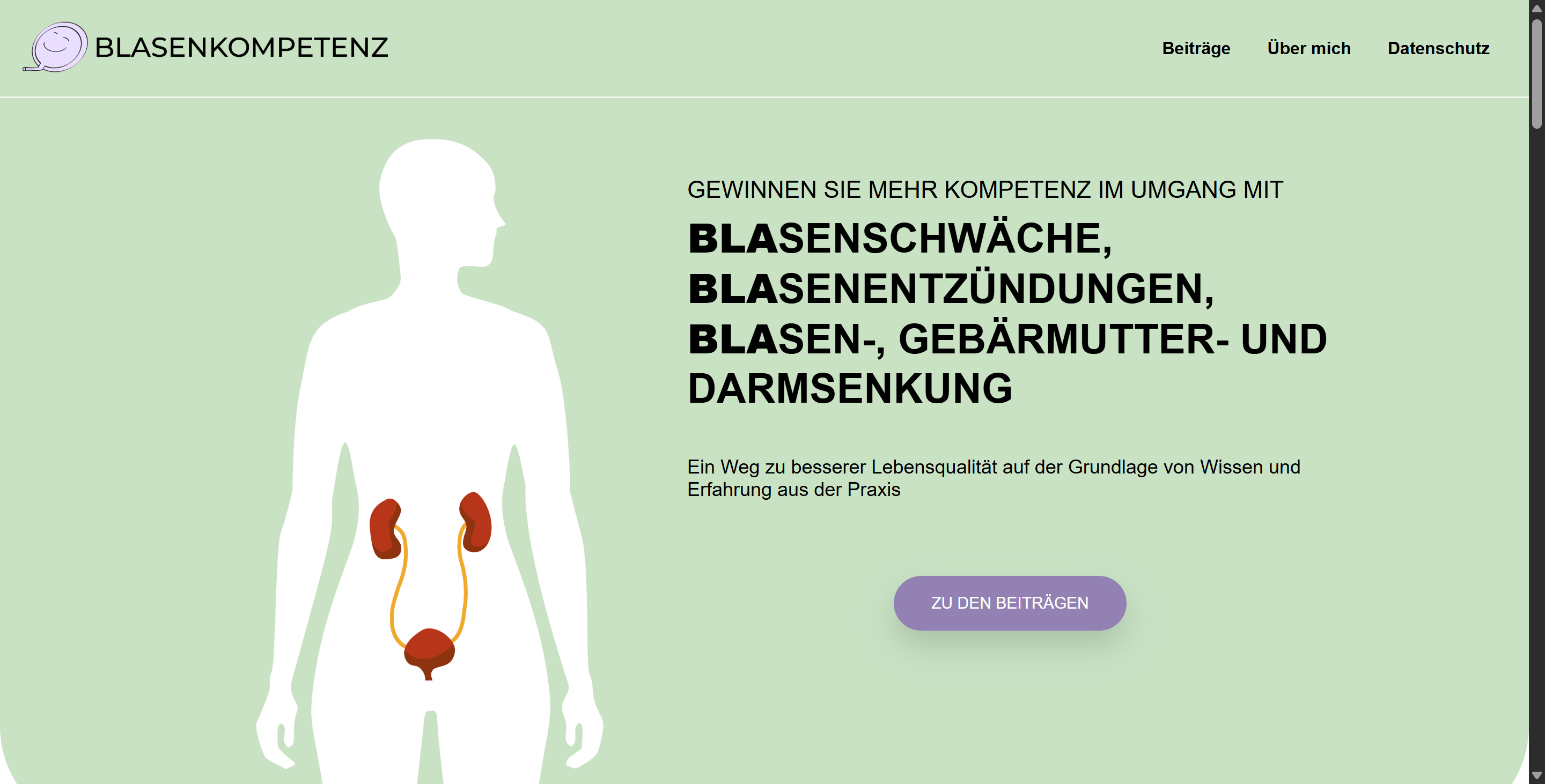 Blasenkompetenz Webseite