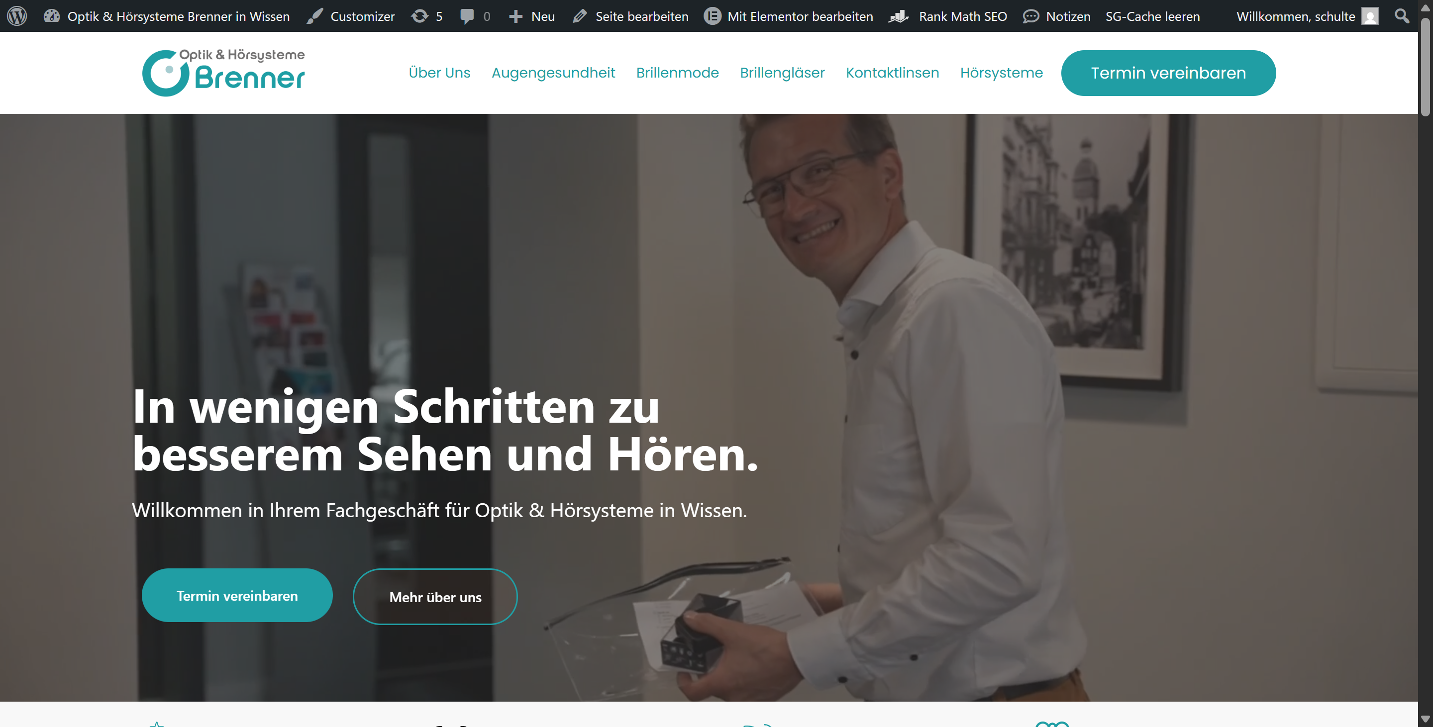 Brenner Optik & Hörsysteme Webseite